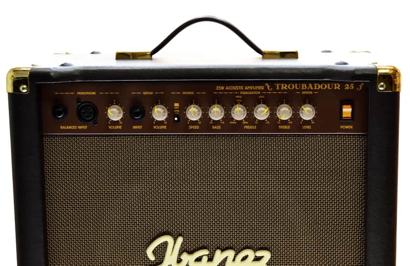 ✦Ibanez エレアコ用 トランジスタアンプ TROUBADOUR TA25✦ Ibanez Troubadour TA25 Acoustic Guitar Amp w Mic Input + EFX | Reverb