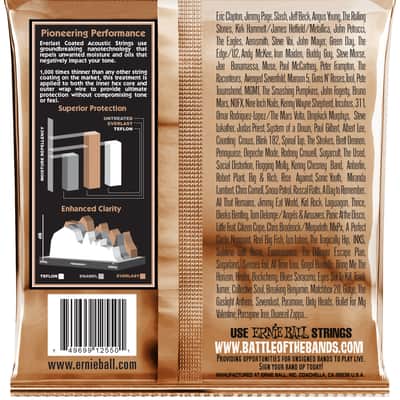 ERNIE BALL 2550 Everlast Phosphor Bronze 010-050 Coated Saiten für Akustikgitarre Extra Light image 2