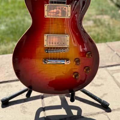 custom built Les Paul style guitar LP 2025 - red sunburst nitro image 4