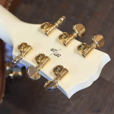 2017 Gibson Custom Alex Lifeson Limited Edition ES-Les Paul Custom #57 of 200 Semi-Hollow Electric Guitar Classic White + COA OHSC image 21