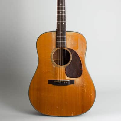 C. F. Martin  D-18 Flat Top Acoustic Guitar (1954), ser. #137105, molded black plastic hard shell ca image 1
