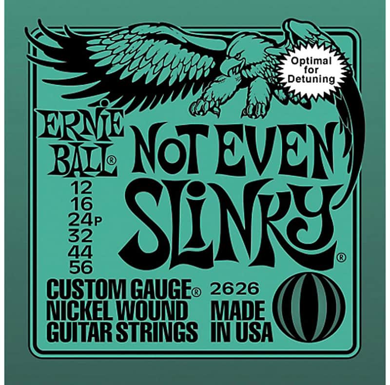 Ernie Ball 2626 Not Even Slinky Nickel Wound Electric Guitar Strings - 12 PACK image 1
