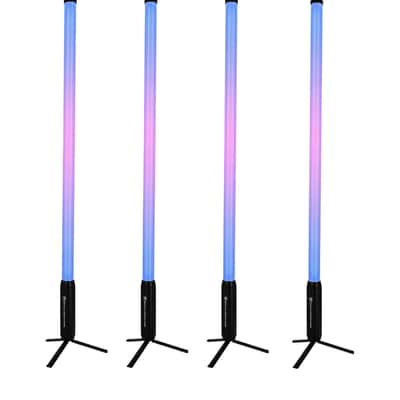 Rockville 4x ROCK SABER DJ/Stage Battery Tube Lights w/Wireless DMX+Stands+Bag image 14