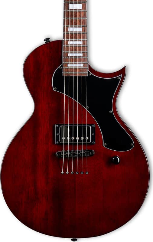 ESP LTD EC-201FT Electric Guitar, Roasted Jatoba Fingerboard, See Thru Black Cherry image 1