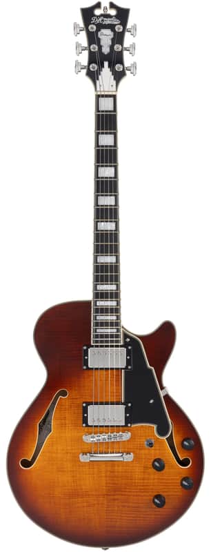 D'Angelico DAPSSDITBNS Premier SS- Dark Iced Tea Burst image 1