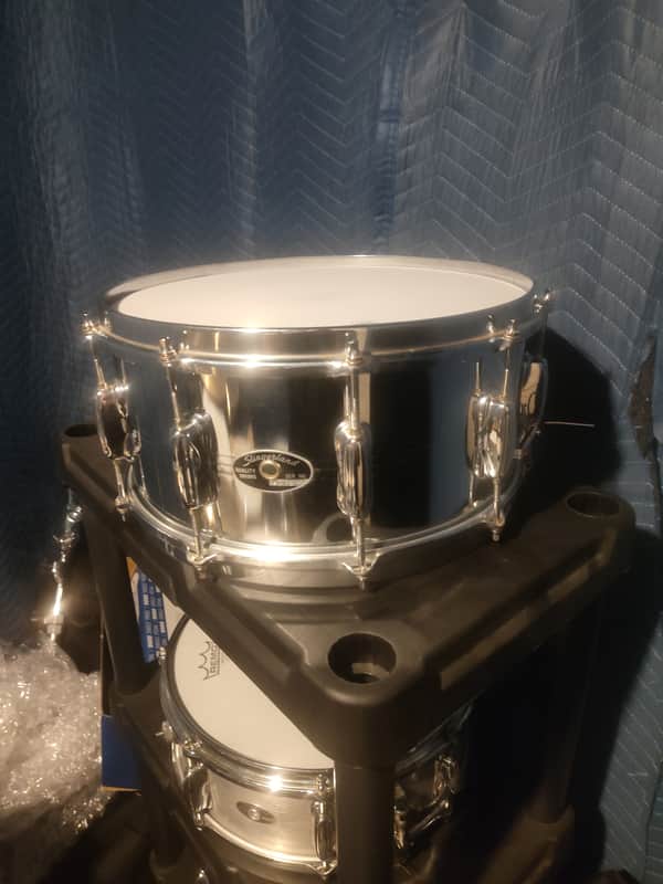 Slingerland Chrome over steel sound king 1990's - Chrome over steel image 1