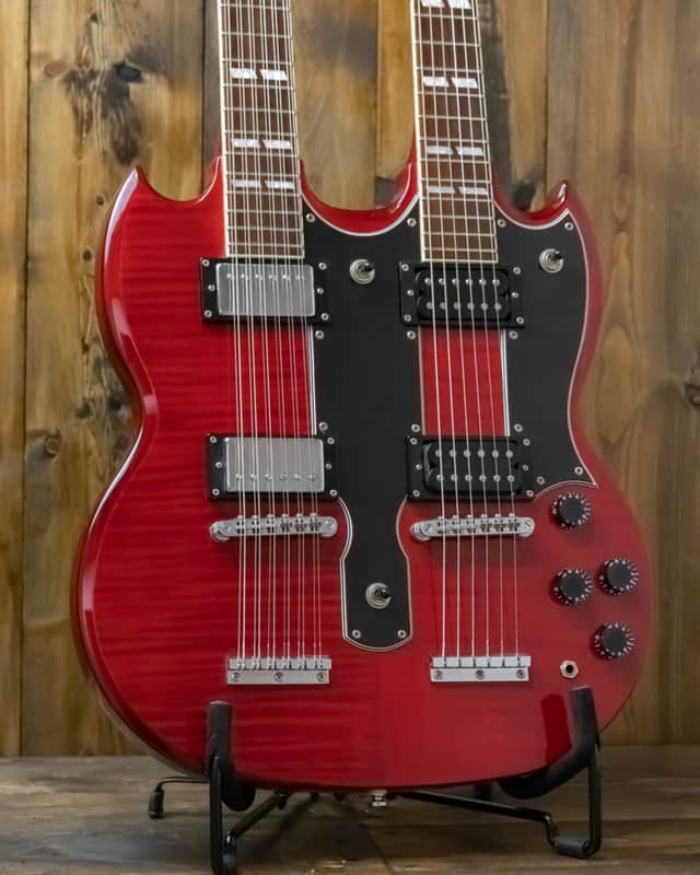 Epiphone G-1275 Custom Double-Neck Guitar - Cherry image 1