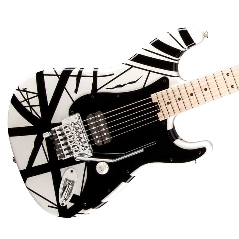 EVH Striped Series White w/ Black Stripes 5107902576 image 1