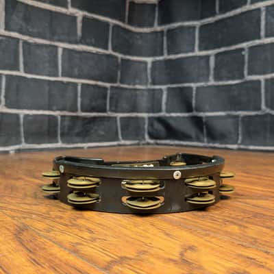 Rhythm Tech DST10 Drum Set Tambourine – Black with Brass Jingles – Mountable Drumset Tambourine – Bright, Cutting Tone image 4