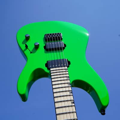 ESP CUSTOM SHOP M-II CTM/M Neon Green 6-String Electric Guitar w/ Hard Case (2025) image 1