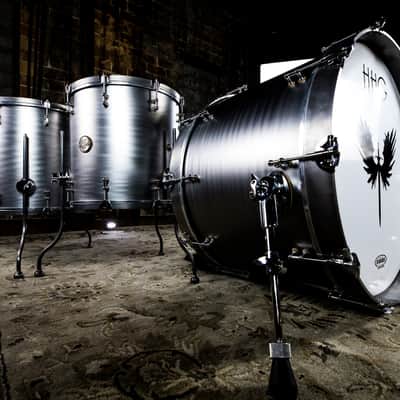 HHG Drums Carbon Steel And Walnut Kit, Brushed Satin Bild 1