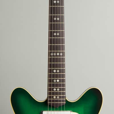 Micro-Frets  Spacetone Semi-Hollow Body Electric Guitar (1970), ser. #2207, original black tolex hard shell case. image 8