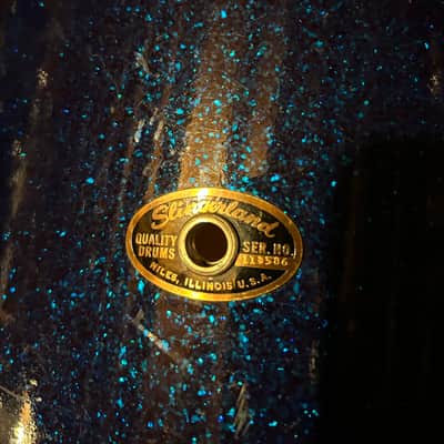 Slingerland 16” Floor Tom Mid-late ‘60’s - Blue Sparkle image 2