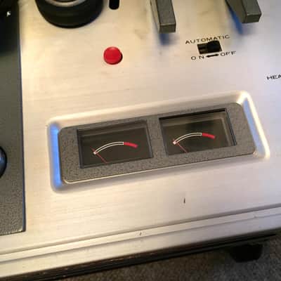 AKAI 1710W Reel-to-Reel Player 1/4" Open Reel Tube Amp Tape Recorder 4-Track Stereo 1960s Wood image 5