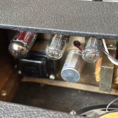 1966 Black Panel Fender Princeton Reverb-Amp - 110 Volts image 7