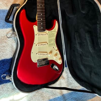 Fender American Deluxe Stratocaster with Rosewood Fretboard 2002 - 2003 - Chrome Red image 16