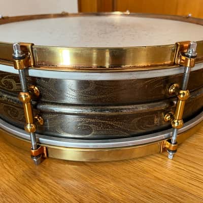 Ludwig  Black Beauty 14x4 Snare Drum  Vintage 20s Dance Model image 4