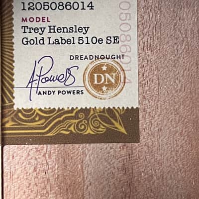 Taylor Trey Hensley Gold Label 510e with Hardshell Case image 5