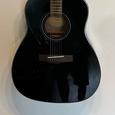 Yamaha F335-BL Dreadnought Acoustic Guitar 2010s - Black image 1