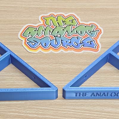 The Analog Source 45 Degree Angled Electric Blue Color Desktop Stands For Elektron Digitakt Digitone Syntakt Digital Drum Machine Sampler Synthesizer image 4