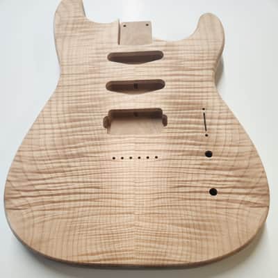 Shepard Custom Guitars Custom Stratocaster/Telecaster Hybrid Semi-hollow Backroute F Hole Optional 2026 - Unfinished image 2