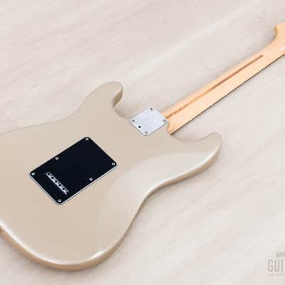 2006 Fender American Stratocaster HH Double Fat Shoreline Gold w/ S1 & Case, Big Apple image 13