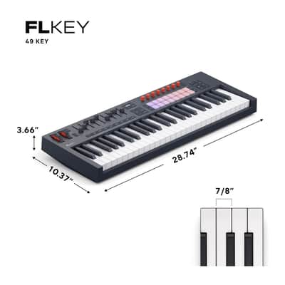 Novation FLkey 2 49 49-Key MIDI Keyboard Controller for FL Studio with RGB Pads image 3