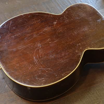 Vintage! 1950’s Kay Sherwood Deluxe Natural Acoustic Jumbo Guitar + Hard Case image 12
