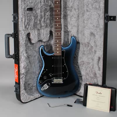 2021 Fender American Professional II Stratocaster Left-Hand Dark Night w/OHSC image 1