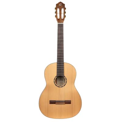 Ortega R131SN-L Family Series Pro Solid Cedar Top Mahogany Neck Nylon 6-String Classical Acoustic Guitar w/Gig Bag For Left Hand Player image 3
