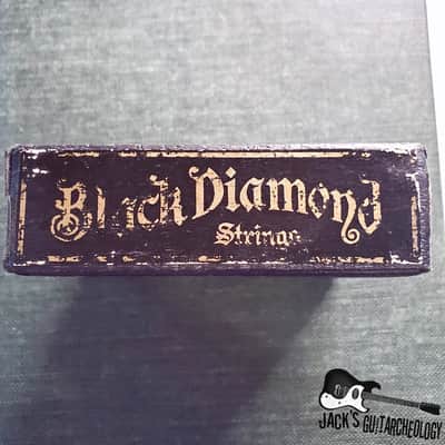 National Music String Co. Black Diamond Strings Box with 4 Strings (1930s-1970s) image 3