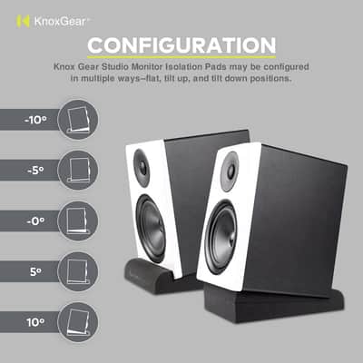 Knox Gear Studio Monitor Isolation Pads for 3-4-Inch Speakers (2-Pack) image 4