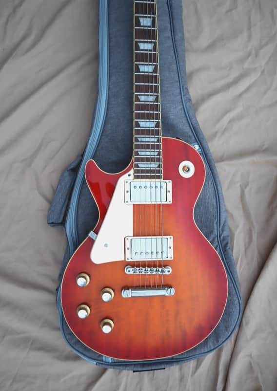 Left Handed BURNY Super Grade RLG-55 Cherry Sunburst 2003 China image 1