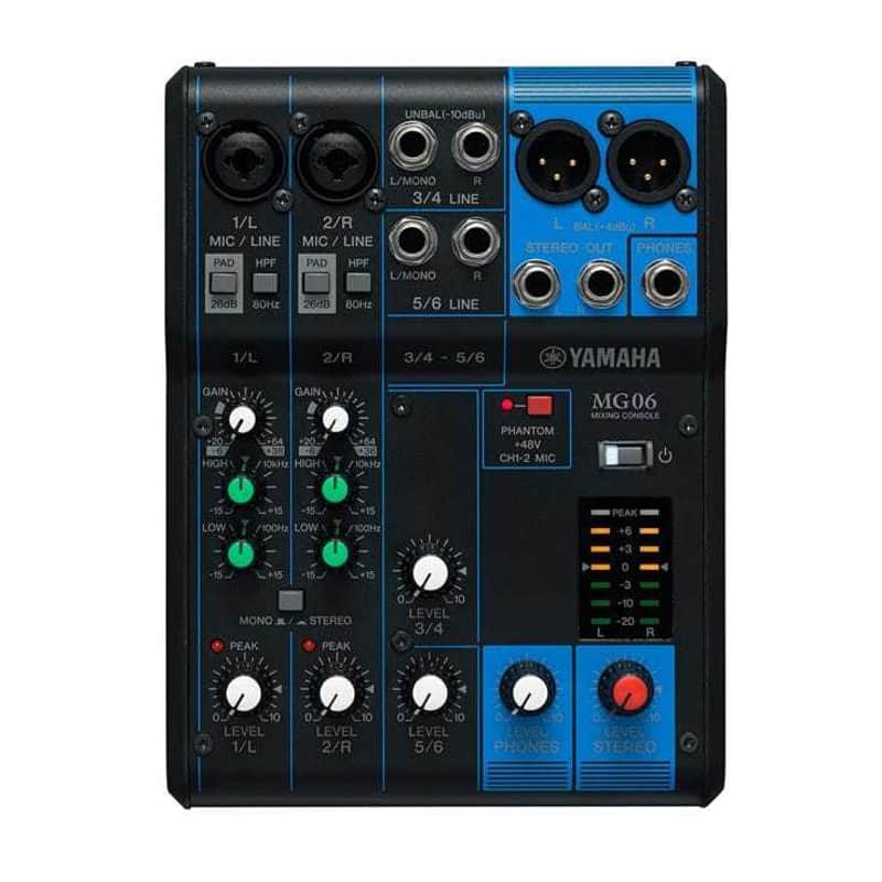Yamaha MG06 6 Channel Mixer image 1