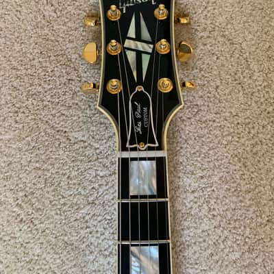 2010 Gibson Les Paul Custom 1960 Black Beauty "Gold Book" 50th Anniversary image 4