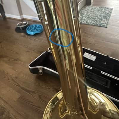 Bach TB301 Student Model Tenor Trombone 2010s - Clear-Lacquered Brass image 2
