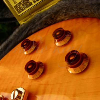 ULTRA RARE! * 2002 Gibson USA Les Paul Junior Special PLUS * Trans Amber TIGER FLAME ! * Standard image 19