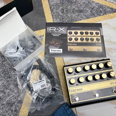 Friedman IR-X Dual Tube Preamp Limited Edition - Reverb Exclusive 2023 - Black / Gold with Signature image 4