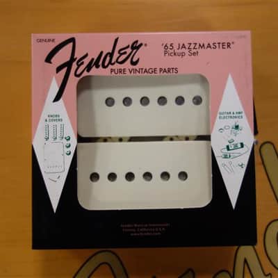 Fender Pure Vintage '65 Jazzmaster Pickup Set, Vintage White (2) image 2