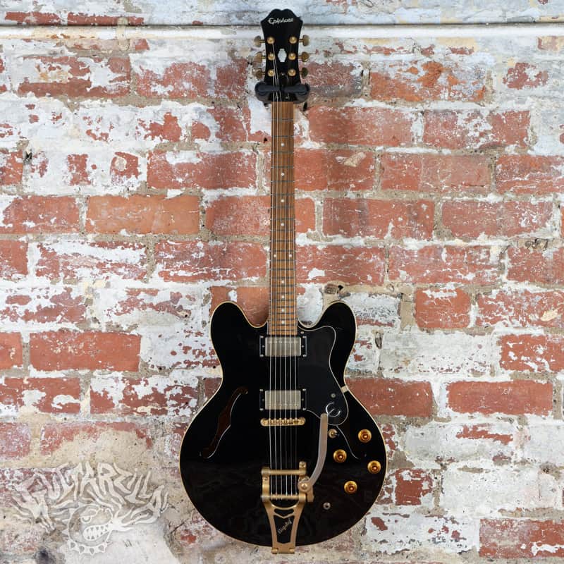 Epiphone Custom Shop Dot Bigsby 2006 Ebony Korea JDM | Reverb Poland