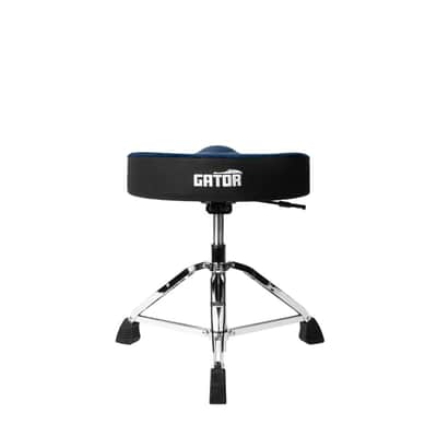 Gator Air Glide Drum Throne Saddle Seat, Blue image 4