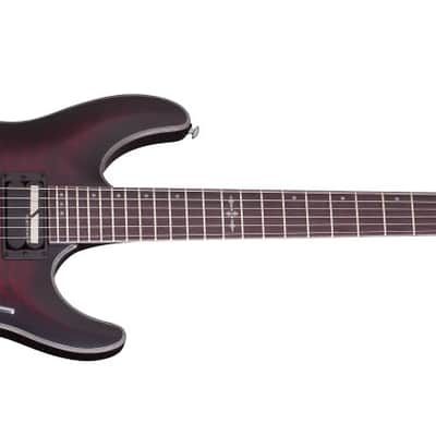 Schecter C-1 Platinum FR S Crimson Red Burst Satin CRBS Electric Guitar B-Stock Sustainiac C1 C-I CI image 3