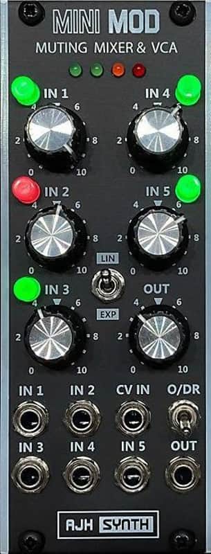 AJH SYNTH MINIMOD MUTING MIXER & VCA BLACK : BRAND NEW :  [DETROIT MODULAR] image 1