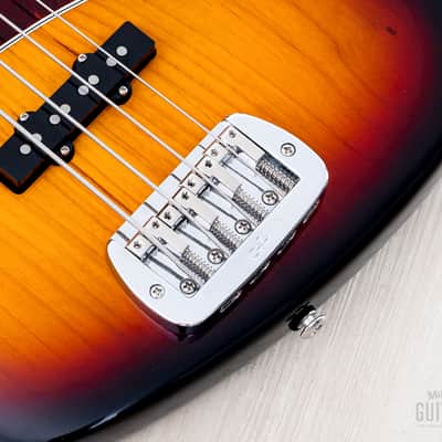 2020 G&L Fullerton Deluxe JB Electric Bass Guitar Sunburst, Mint w/ CoA, Leo Fender image 8