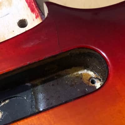 1989-91 Japan Charvel 375 Deluxe Exotic Flame Sunburst Guitar Body Floyd Ready image 6