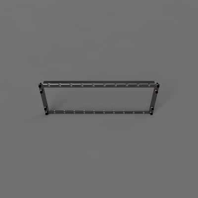 4U 10 Module Master Frame (Black) image 4