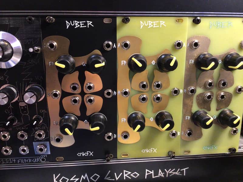 crucFX Duber (Eurorack) - Highly Resonant Dual State Variable Filter - Panel Style: B&G image 1