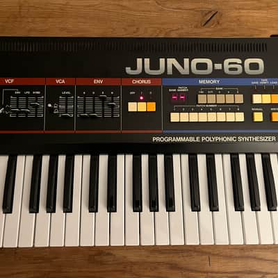Roland Juno-60 61-Key Polyphonic Synthesizer 1982 - 1984 - Black image 4