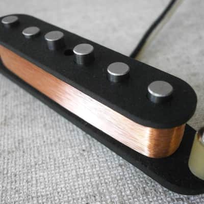 Stratocaster Pickups SET Hand Wound DAVID GILMOUR Black Strat Clones 1976-79 Q pickups Pink Floyd Guitar The Edge U2 image 4