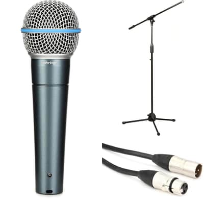 Behringer BA 85A Handheld Dynamic Vocal Microphone with Stand and Cable image 1